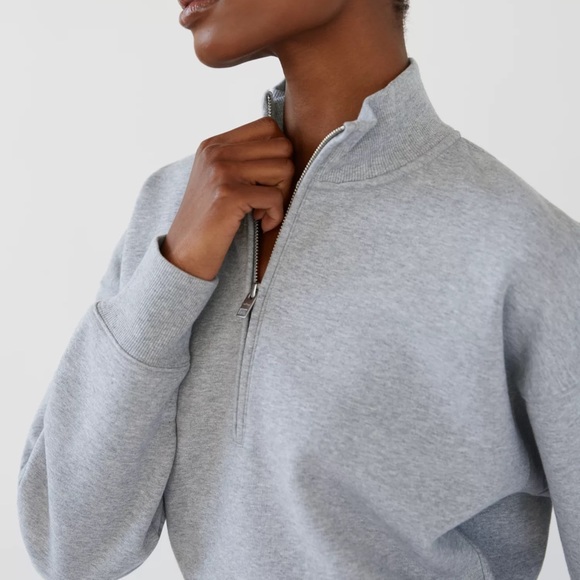 ✨Sold✨ Aritzia Wilfred Free Fleece 1/2 Zip Sweatshirt - Picture 4 of 10